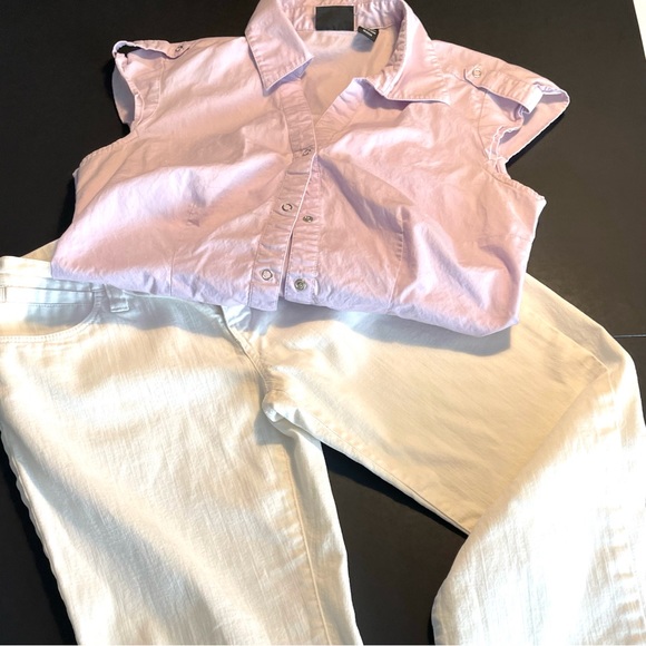 Express white denim jeans, size 4 - Picture 8 of 13